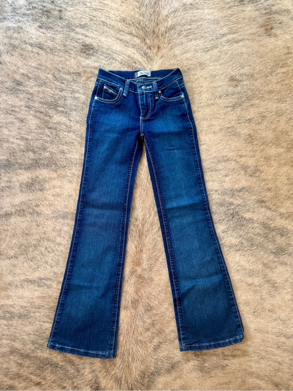 Wrangler Q Baby Kids Dark Blue Flared Jeans